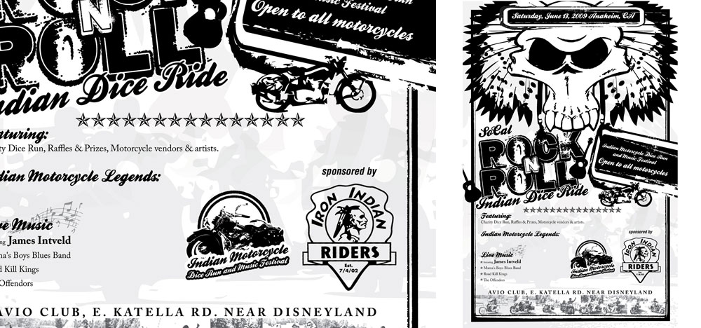 So Cal Rock-n-Roll Indian Dice Ride Poster